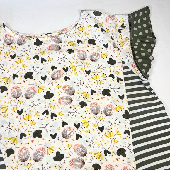Matilda Jane Gentle Breeze Flutter Sleeve Floral Top Size Small - Picture 3 of 8